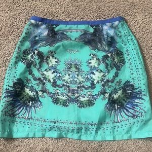 Trippy mini skirt